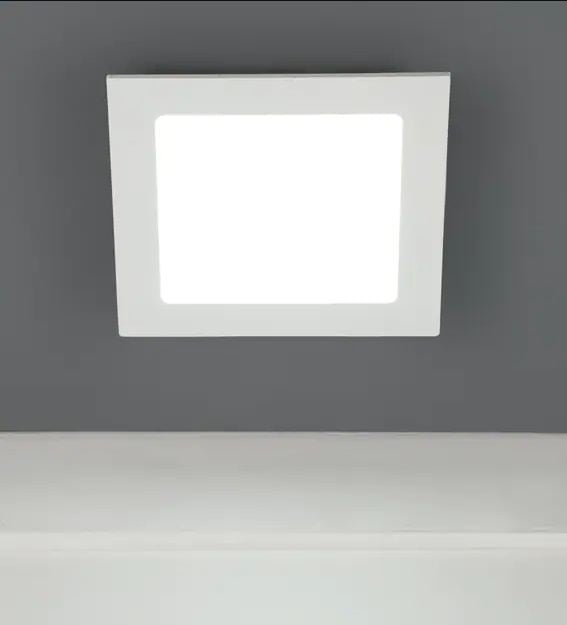 White 12 Watts LED Aluminium Square Panel Down Light